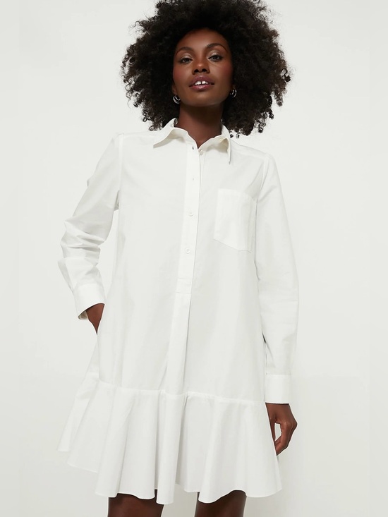 Tuckernuck Dresses & Skirts - Tuckernuck White Shirt Label with Black Trim - C30-045